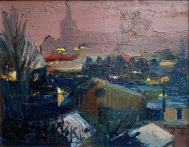 Night over Putney, painted by Lucette de la Fougere
